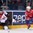 MINSK, BELARUS - MAY 20: Canada's Joel Ward #42 falls along the boards with Norway's Mats Trygg #23 chasing during preliminary round action at the 2014 IIHF Ice Hockey World Championship. (Photo by Richard Wolowicz/HHOF-IIHF Images)

